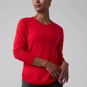 Gorgeous Red Athleta Mindset Sweater - 3x